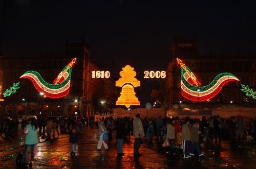Beleuchtung Zocalo Mexiko