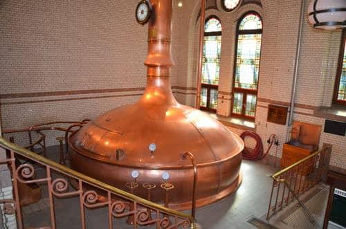 Demonstration der Bierproduktion Heineken